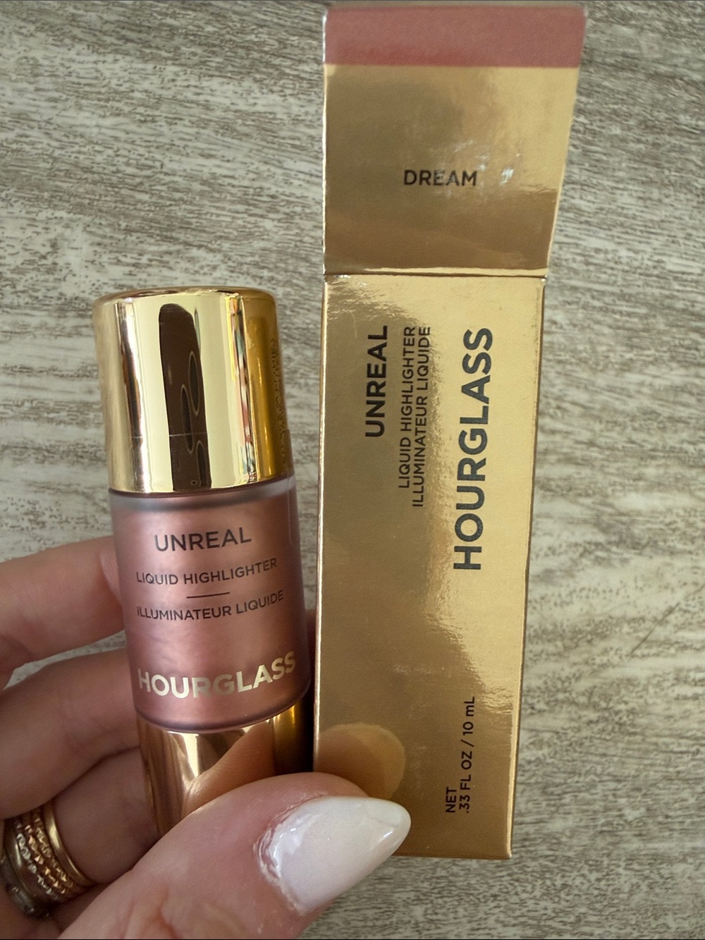 Hourglass Unreal Liquid Highlighter — Rose Gold Dream